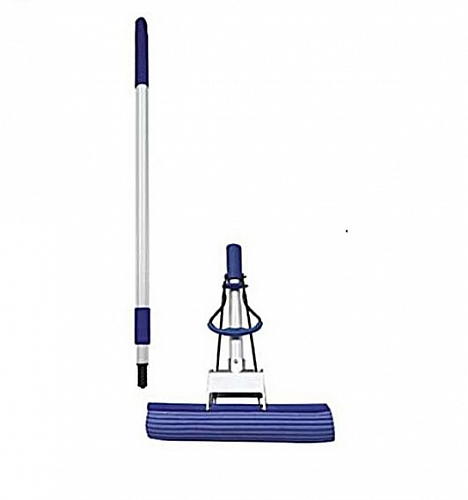 Швабра-Щетка для мытья полов с отжимом и металлической ручкой 115см - хозяйственные товары для офиса
